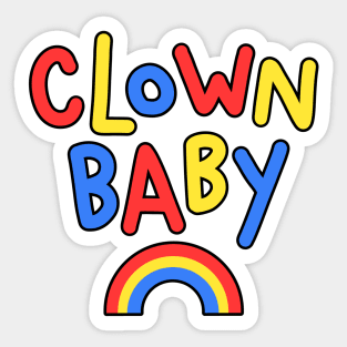 Clown Baby Sticker